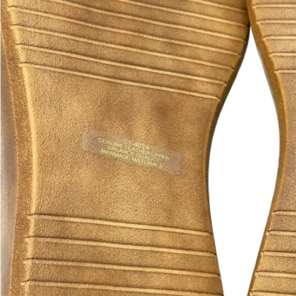 New Bella Vita Ode Italy Womens Whiskey Leather Puffy Platform Sandal Size 9.5